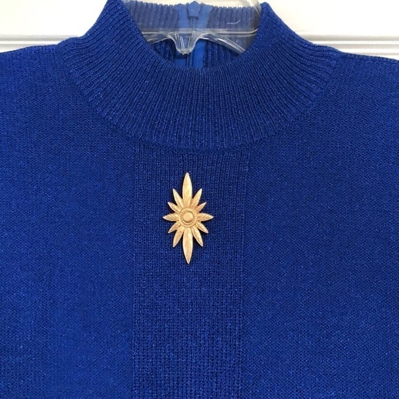 Liz Claiborne blue sweater dress size S - Picture 2 of 9